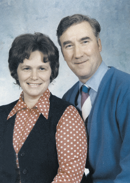 <em>Michael McFadden and his wife Mary.</em>