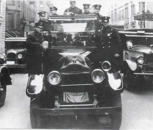 New York City patrol car from the 1920s. Photo: NYC Police Museum.