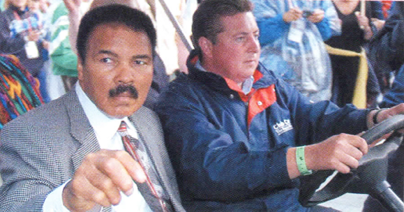 <em>The one and only Muhammad Ali who attended the Games. Ali's great-grandfather was from County Clare.</em>