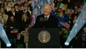 President Biden delivered remarks from St. Muredach’s Cathedral in County Mayo, Ireland. Photo: YouTube