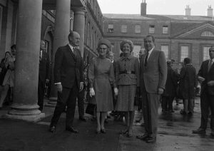 American President Richard Nixon at Dublin Castle for a Luncheon held in his Honour, with An Taioseach Jack Lynch, circa October 1970 (Part of the Independent Newspapers Ireland/NLI Collection).