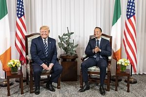 President Donald J. Trump and Irish Prime Minister Leo Varadkar participate in a one on one bilateral meeting Wednesday, June 5, 2019, at Shannon Airport in Shannon, Ireland. (Official White House Photo by Shealah Craighead)