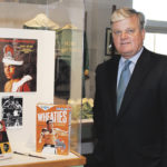 James J. Houlihan, curator of the Fighting Irishmen exhibition, at the Phoenix opening. Photo: Mike Moore.