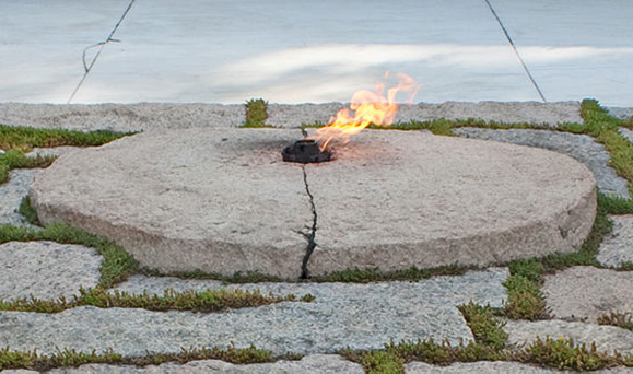 The Eternal Flame at Arlington National Cemetery.