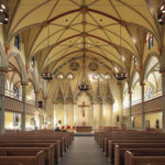 The rennovated interior of St. Brigid's Church in Manhattan's East Village. Photo: Google Images.