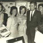 Jean Kennedy Smith and President Kennedy with Irish cousins Josie and Mary Ann Ryan. New Ross, 1963. Photo: Irish Photo Archives/