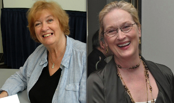 Inez McCormack, the late Irish activist, and Meryl Streep.