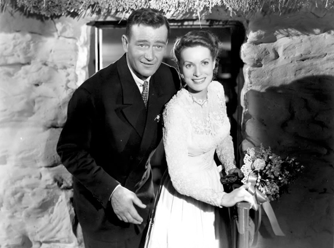 John Wayne and Maureen O'Hara in The Quiet Man, 1952.