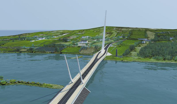 The plans for the Narrow Water Bridge