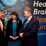 Patrick Kennedy, Co-Fonder One Mind Research; Commissioner Máire Geoghegan Quinn; Dr James Reilly, Irish Minister for Health