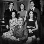 A January 1971 portrait of Ohio's new first family, printed in the Columbus Dispatch “With Gov.-elect John J. Gilligan and his wife, Katie, are their four children (from left): John (a Dartmouth College senior); Ellen (a high school senior); Kathleen (who graduated from Trinity College last June and since has been working in her father’s campaign); and Donald (a teacher at Bishop Hartley High School).”