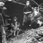 Eviction scene: The descendants of the family in this photograph, taken in Glenbeigh, Co. Kerry in 1888, may have survived the Great Famine, but one wonders what became of them following their eviction and demolition of their home. From the Sean Sexton Collection.