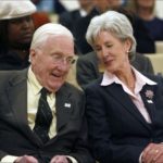 Secretary Sebelius and her father, former Ohio governor Jack Gilligan