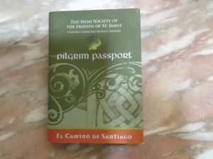 Pilgrim Passport cover. Photo: Honora Harty.