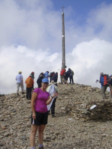 Cruce De Ferro (the iron cross), the highest point on the Camino.