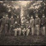 Members of the 69th NYSV Historical Association in a half plate tin type photograph by Robert Szabo. Photo courtesy of the 69th NYSV Historical Association.