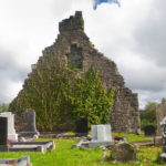 The old Drumhome church and graveyard next to the archaeological dig. Photo: Wikimedia Commons.