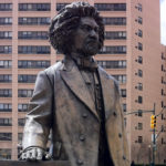The Frederick Douglass statue on 110th Street in Manhattan. Photo: Sheila Langan.