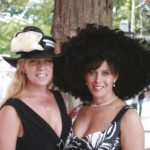 Sisters Kathleen and Laurie Cronin show Saratoga's glamorous spirit. Photo: Liz O'Connell