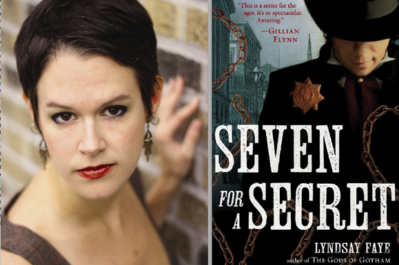 Lyndsay Faye and her latest book Seven for a Secret.