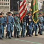 The 69th NYSV Historical Association marches in the New York S. Patrick's Day Parade. Photo courtesy of the 69th NYSV Historical Association.