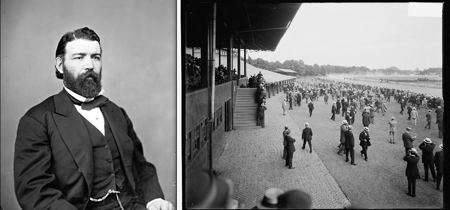 John Morrisey and the Saratoga Springs Race Course in the early 1900s. Photos: Library of Congress.