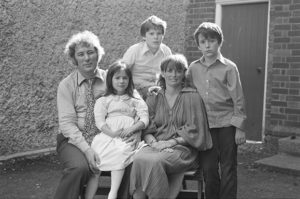 Seamus, his wife Marie, and their children, circa late 70s. Photo: Hanvey
