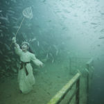 The resting ships at the bottom of the sea offer a unique background for the photographs of Andreas Franke. The photographer says: “With my photographs of sunken shipwrecks, I want to pull the spectators into unreal and strange worlds. Mystified scenes of the past play within a fictional space. Dreamworlds you can get lost in or that you can identify with. This creates a new and unexpected atmosphere. This work shows [a lot] of myself, since I am always on the lookout for stunning themes to create new images never seen before.” Photo: Andreas Franke.