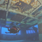 A diver explores the super-structure of the USS Hoyt S. Vandenberg. Photo: Don Kincaid