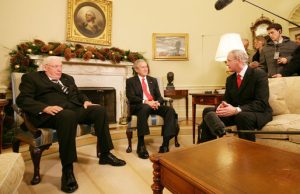 President George W Bush meeting with Ian Paisley and Martin McGuinness, December 7, 2007. Photo: Chris Greenberg, Wikipedia