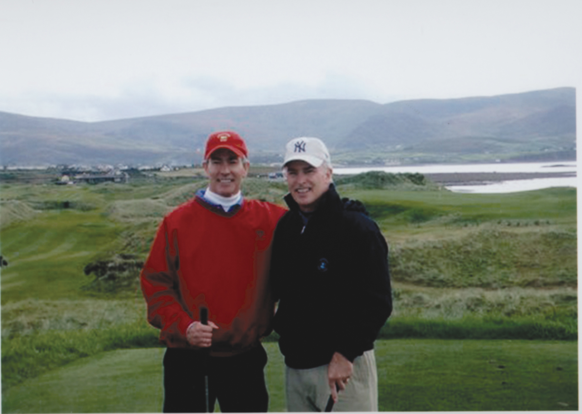 Bob (right) and Brian (left) McCann, his brother, at Waterville Golf Links in Ireland. (Photo courtesy Bob McCann)