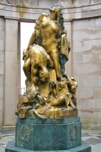Interior of World War I Memorial, in Atlantic City, New Jersey, located at O’Donnell Parkway, South Albany, and Ventnor Avenues. Erected 1922, and refurbished recently.