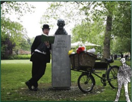 In Dublin, readings of Ulysses take place throughout the city. Bloomsday 2014. (Photo: Dublin City Hotels)