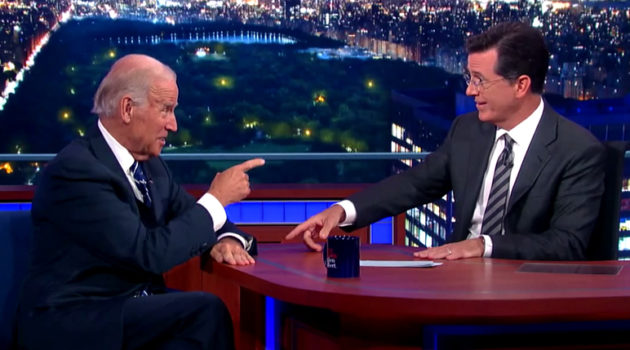 Vice President Biden on the Late Show with Stephen Colbert