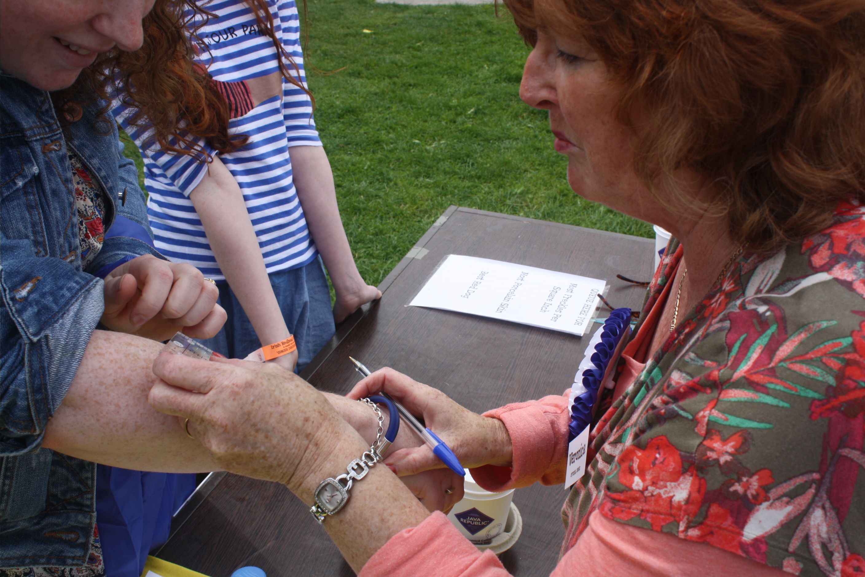 Red Head Convention 2015 - scientific freckle counting 2