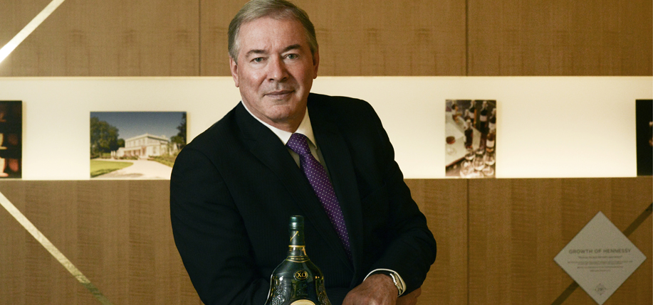 L-R) Jim Clerkin, President & CEO North America at Moet Hennessy