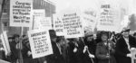 Carrying banners urging the abrogation of all treaties with England until the Irish Republic is recognized, a delegation of women from New York, Boston, Chicago, Baltimore, and Washington past the White House and to the capitol today. They were led by Mrs. Thomas K. (Gertrude) Corless wife of the noted actor. (Photo. Library of Congress).