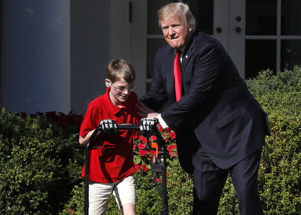 11-Year-Old Cuts White House Lawn