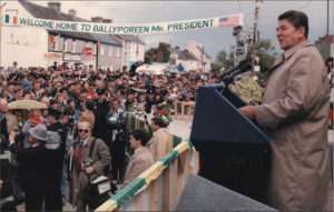 President Reagan in Ballyporeen, Ireland. (Photo: Reagan Library)