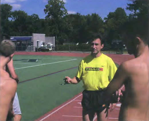 <em>Marcus O'Sullivan coaching at Villanova.</em>