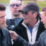 Daniel McCarthy talks to Daniel Baldwin on the set of Irish Eyes.