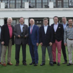 The Ireland Funds 2018 NJ Golf Classic Committee with Honoree Bob Garrett. L – R: Kyle Clifford, Anthony Callaghan, Eddie Dowling, Michael Higgins, Bob Garrett, John Fitzpatrick, Martin Kehoe, Angus Miller, Pat Leahy, Matthew McBride, George Stall, Michael Hurly, and Pat Tully.