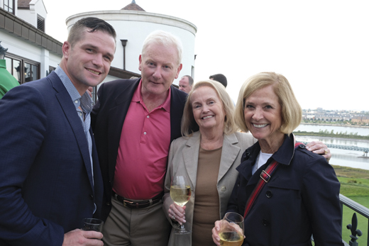 <em>Patrick Murphy, Michael Higgins, Loretta Brennan Glucksman, and Maureen Sullivan.</em>