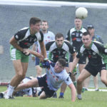 The Chicago Patriots and Austin Celtic Cowboys struggle for the ball during the Intermediate Football Final. (Photographs by David Morgan, Stylish Images)