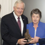 Jim Quinn, President of Flax Trust America with honorees Ed and Brigid Kenney and Sr. Mary Turley, Director of Flax Trust.