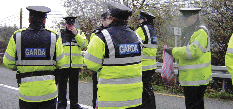 Members of the Garda Siochana, the police force of Ireland.