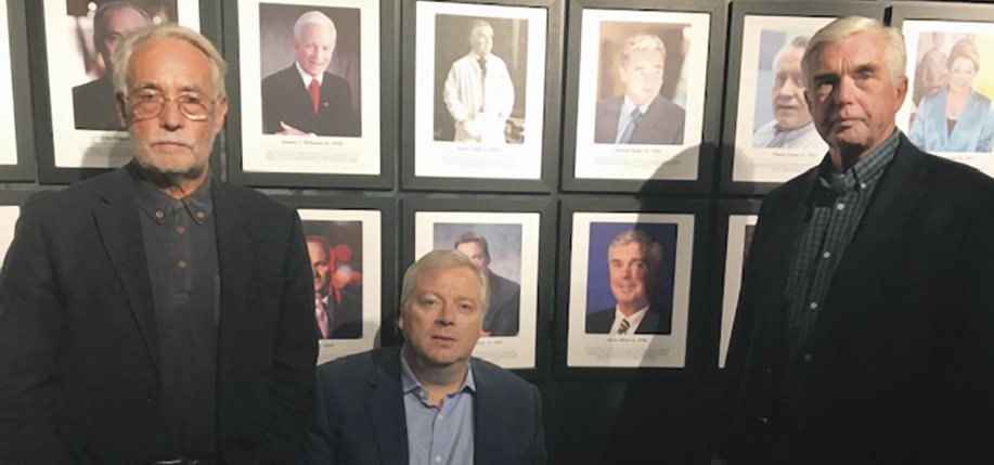 Pictured below: Sean Reidy, co-founder with Patricia Harty of the Irish America Hall of Fame; Sean Connick, CEO of the Dunbrody Famine Ship Experience, in New Ross, Co. Wexford, where the Irish America Hall of Fame is housed; and Kevin M. White.