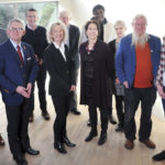 Members of the UCC's University Sanctuary Working Group with UCC President, Professor Patrick O'Shea (second from left), and Professor Caroline Fennell, Senior VP at UCC.