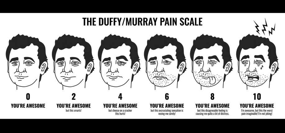 The Duffy / Murray pain scale.