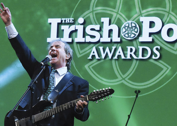 Chris de Burgh performing at the Irish Post Awards.